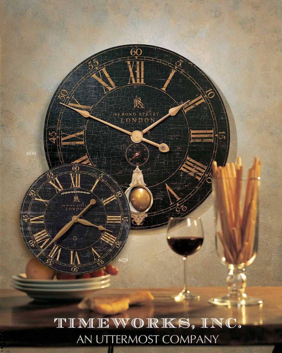 Bond Street 30" Wall Clock – Wall Decor by Uttermost | Sutter & Vale
