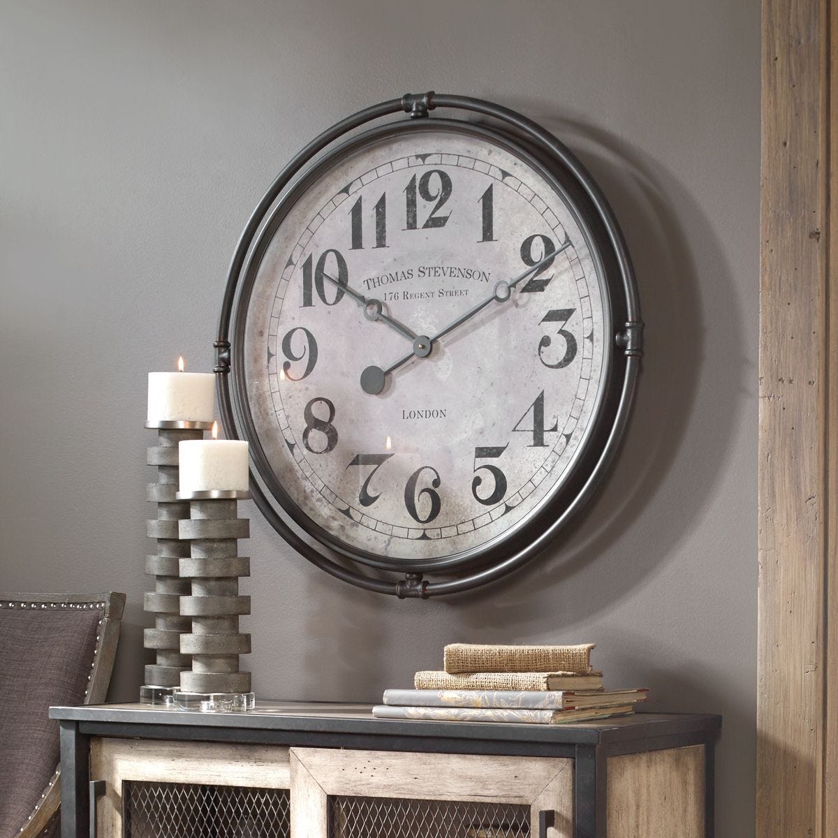 Nakul Wall Clock – Wall Decor by Uttermost | Sutter & Vale