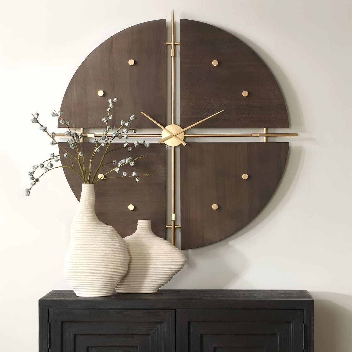 Walnut Elegance, Clock – Wall Decor by Uttermost | Sutter & Vale