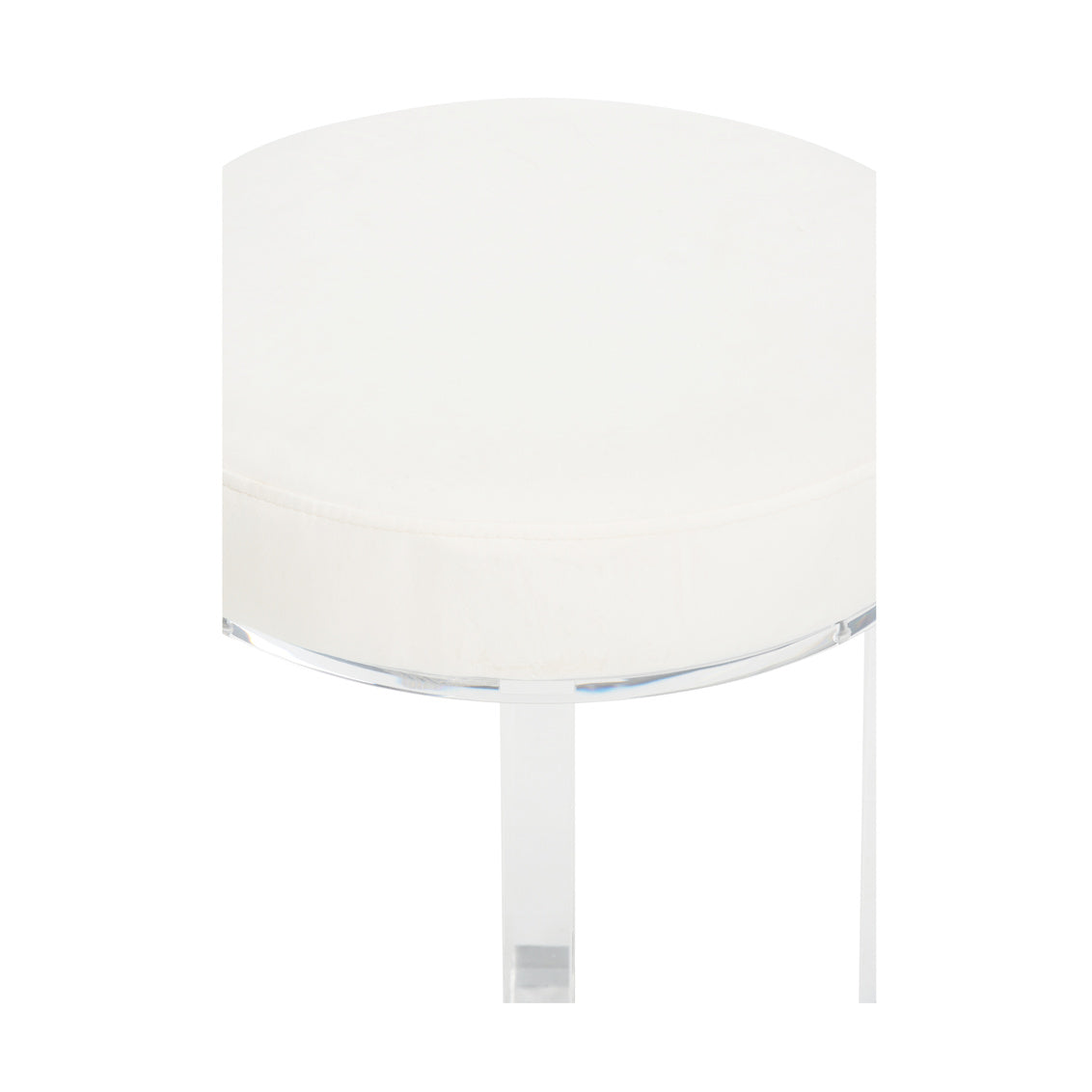 Lucy Acrylic Stool in 19.5 / Acrylic - Chelsea House