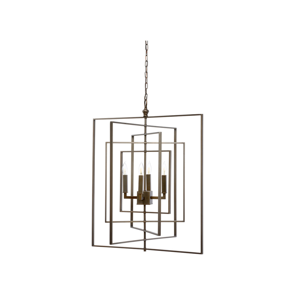 Cube Chandelier - Bronze