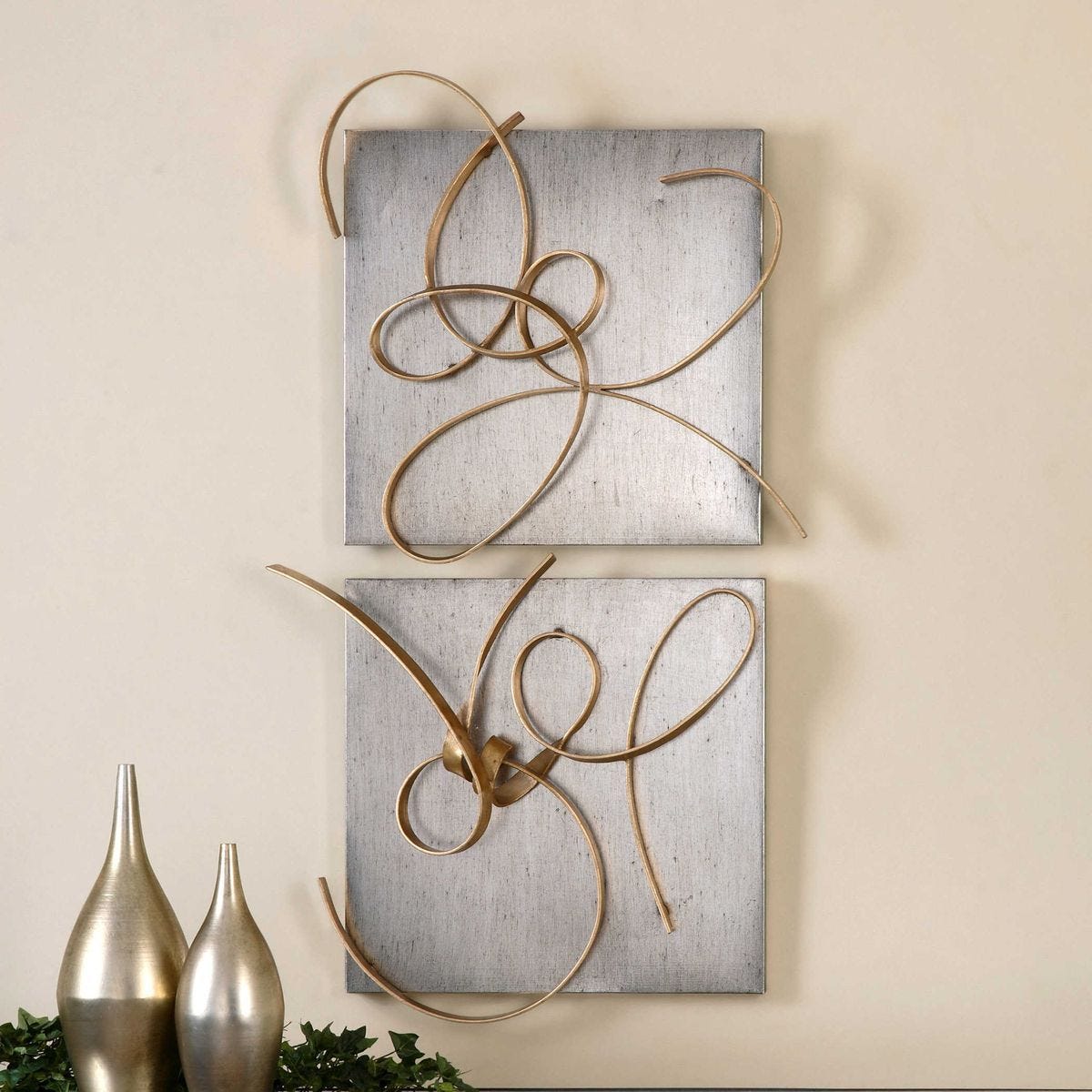Harmony Metal Wall Decor, S/2 – Wall Decor by Uttermost | Sutter & Vale