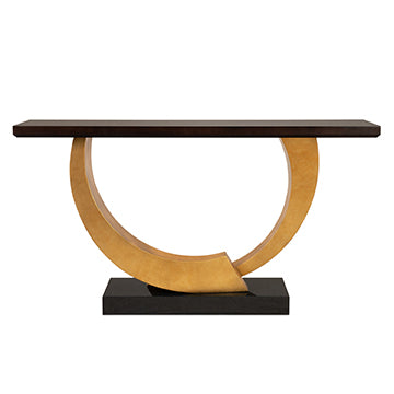 Halo Console Table - Gold