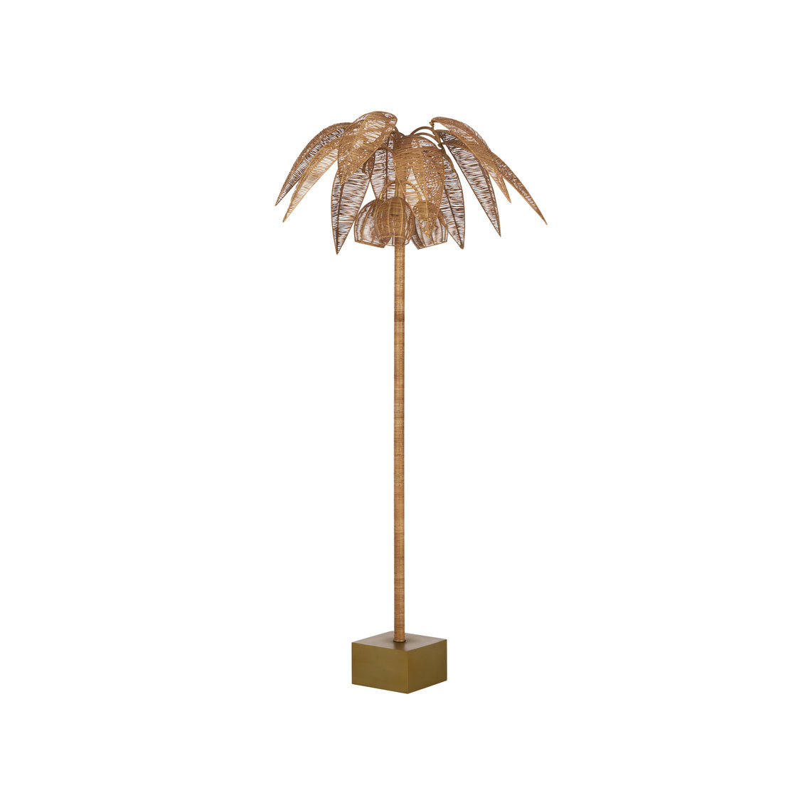 Palm Tree Floor Lamp in Natural / Rattan - Chelsea House