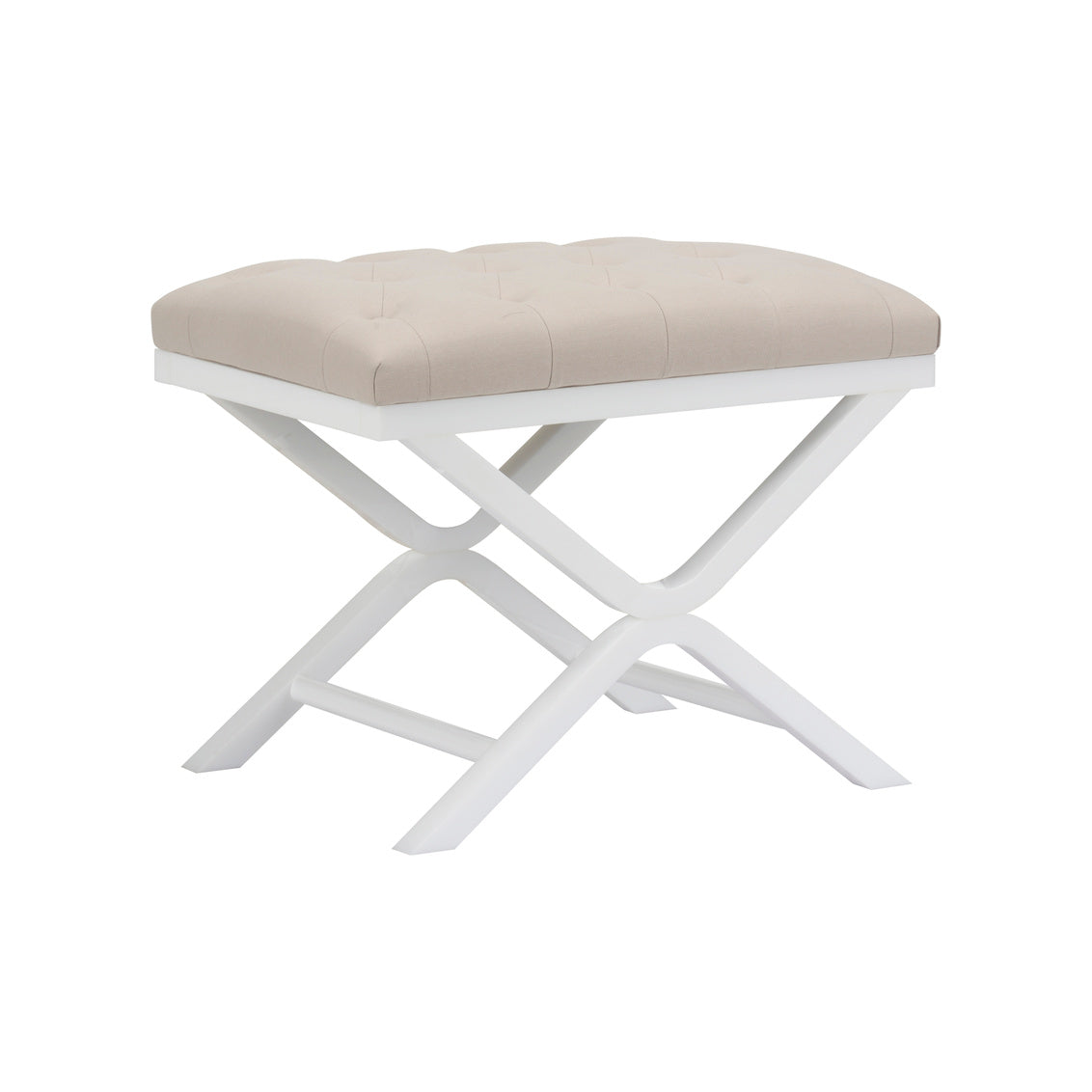 Soho Tufled Bench - White