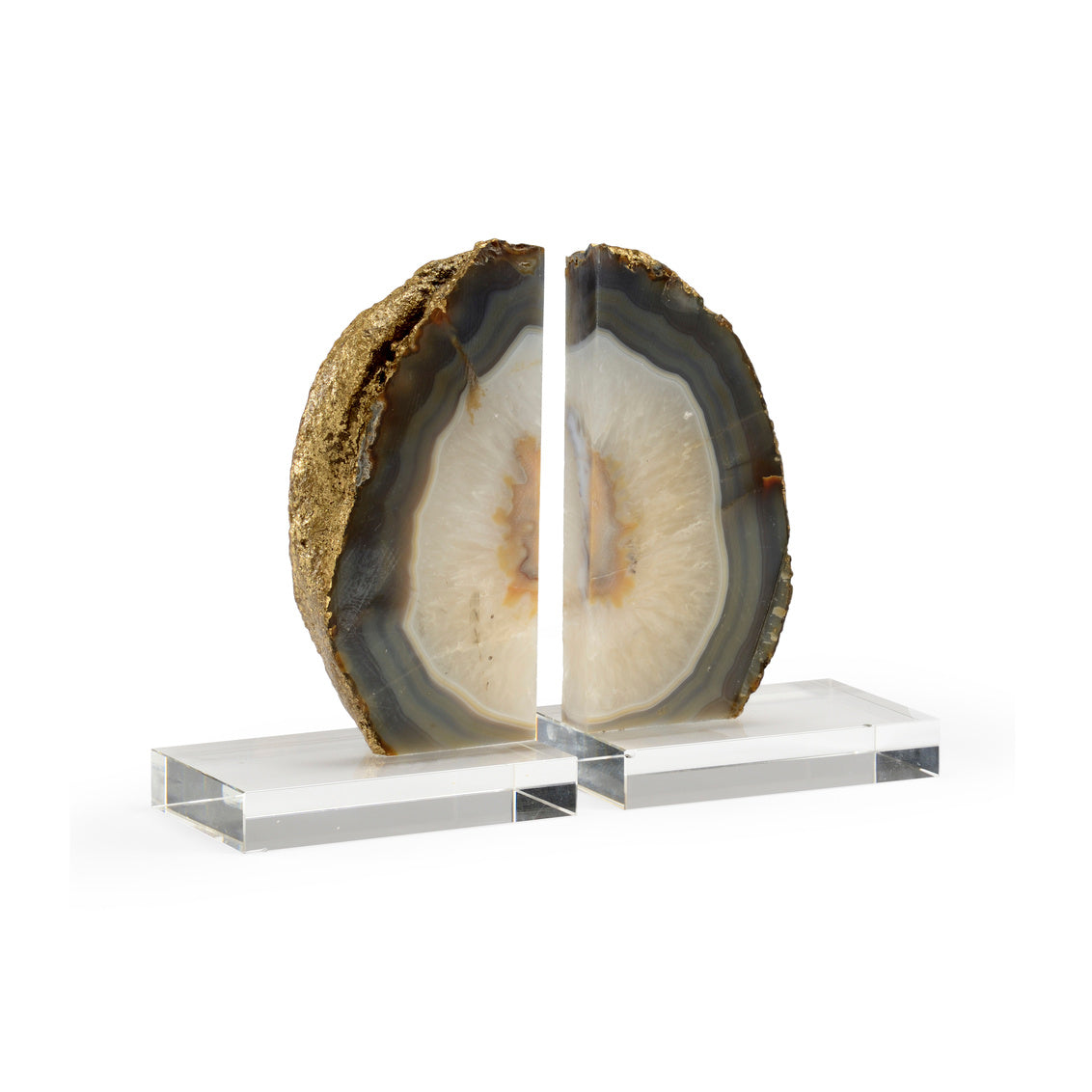 Geode Bookends (Pr) in 7.5 / Agate - Chelsea House