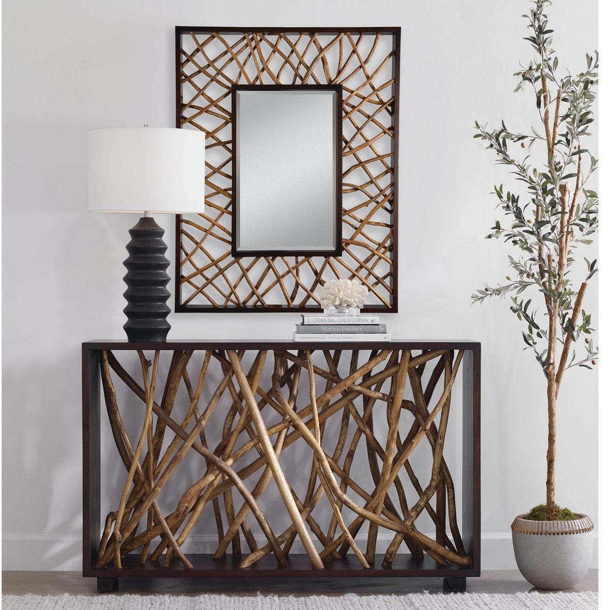 Teak Maze Rectangle Mirror – Mirrors by Uttermost | Sutter & Vale