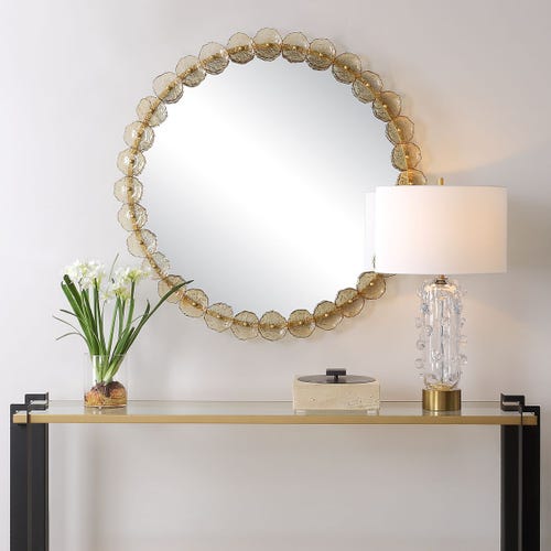 Nolina Round Mirror, 2 CARTONS
