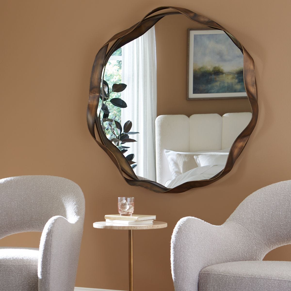 Catch The Wave Round Mirror – Mirrors by Uttermost | Sutter & Vale