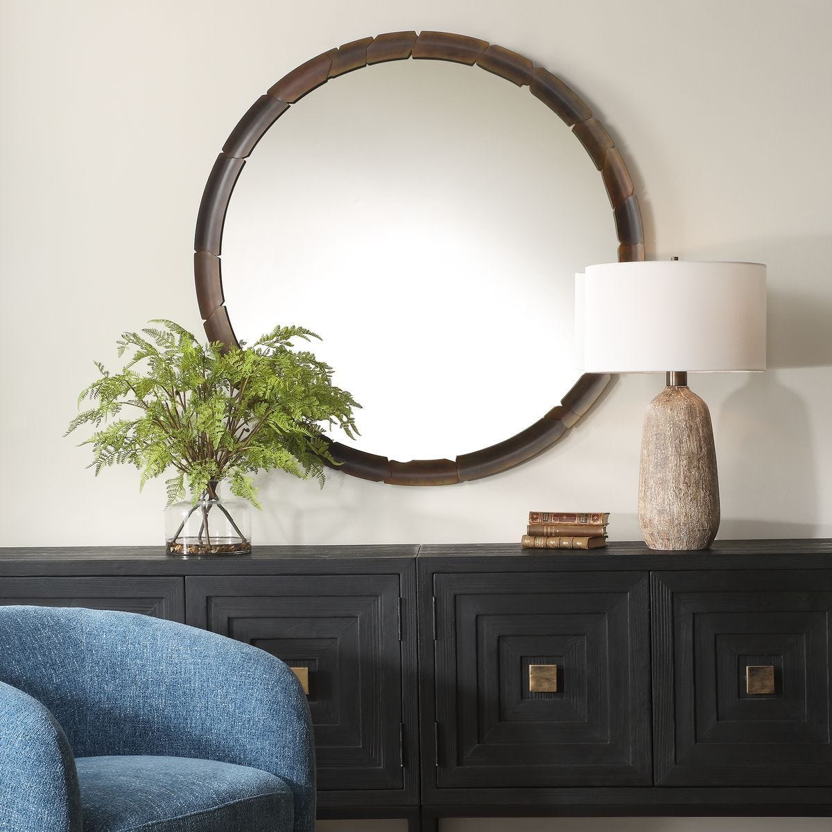 Auger Round Mirror – Mirrors by Uttermost | Sutter & Vale