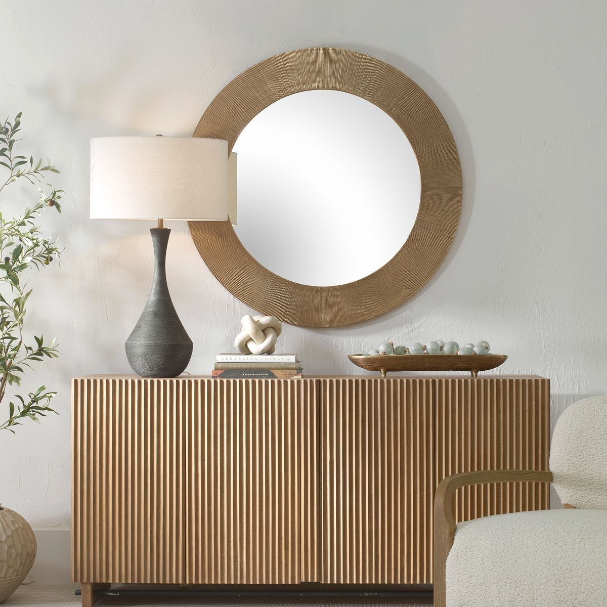 Tano Round Mirror – Mirrors by Uttermost | Sutter & Vale