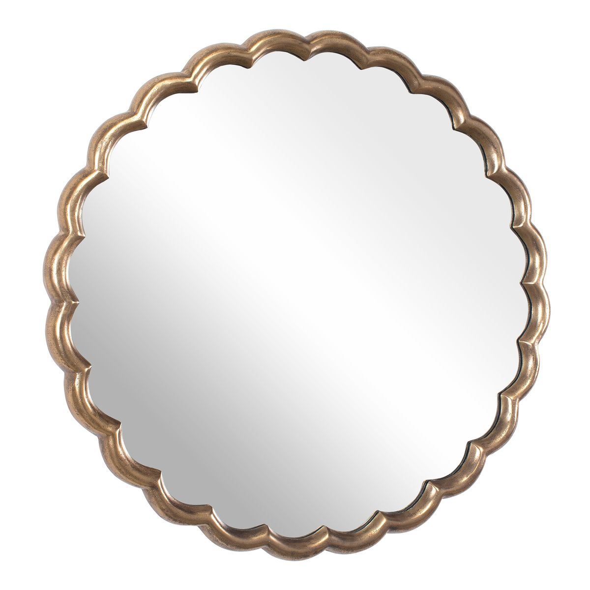Cerrito Round Mirror, Brass