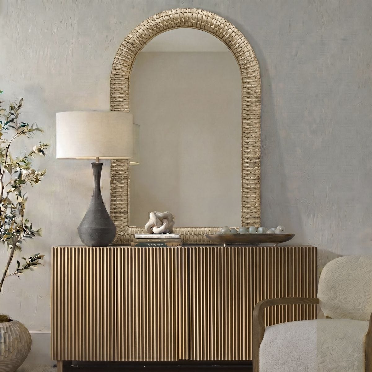 Twisted Seagrass Arch Mirror – Mirrors by Uttermost | Sutter & Vale