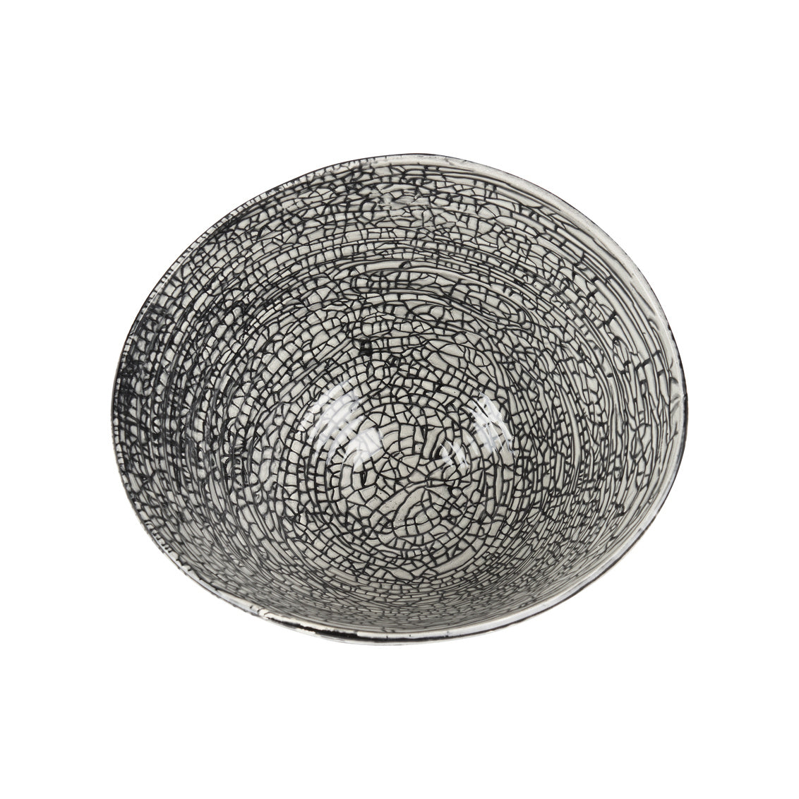 Black Oval Centerpiece in 10 / Porcelain - Chelsea House