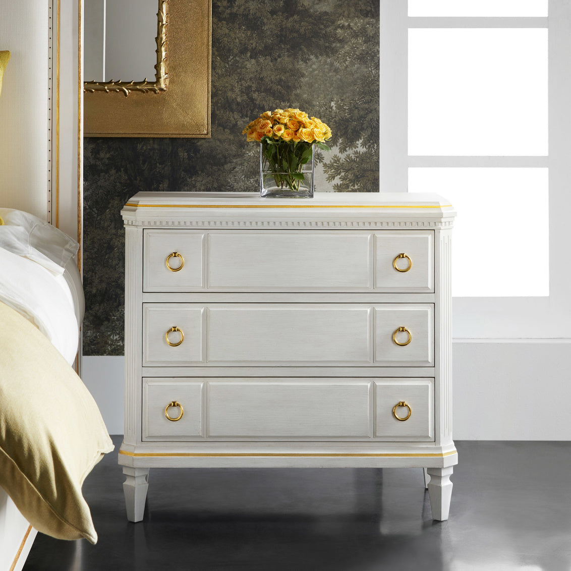 Modern History Covington Three Drawer Bedside Chest MH1149F01