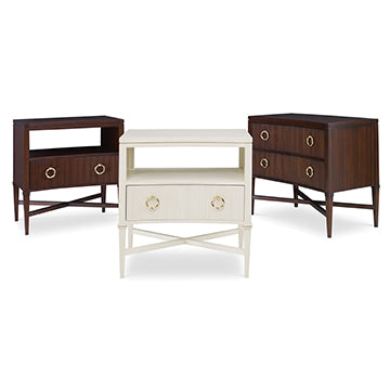 Reeded Nightstand - Linen in Linen – Ambella Home