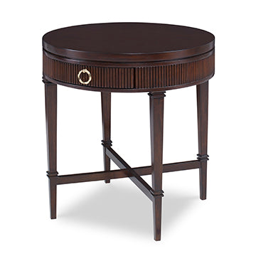 Reeded Side Table - Round – Ambella Home