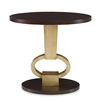 Vision Accent Table - Walnut / Gold Leaf – Ambella Home