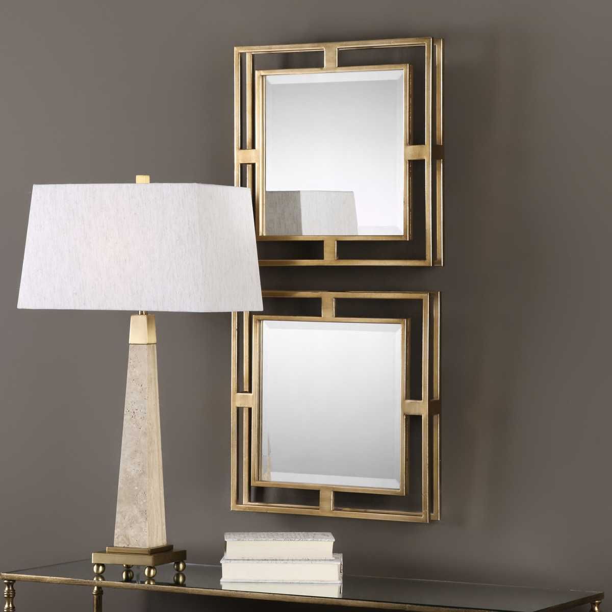 Allick Square Mirrors, S/2 – Mirrors by Uttermost | Sutter & Vale