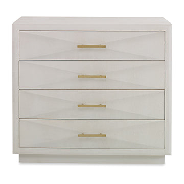 Shagreen Pyramid Chest - Linen