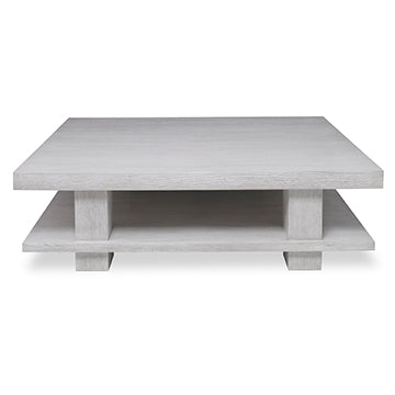 Braque Square Cocktail Table - Weathered Ivory