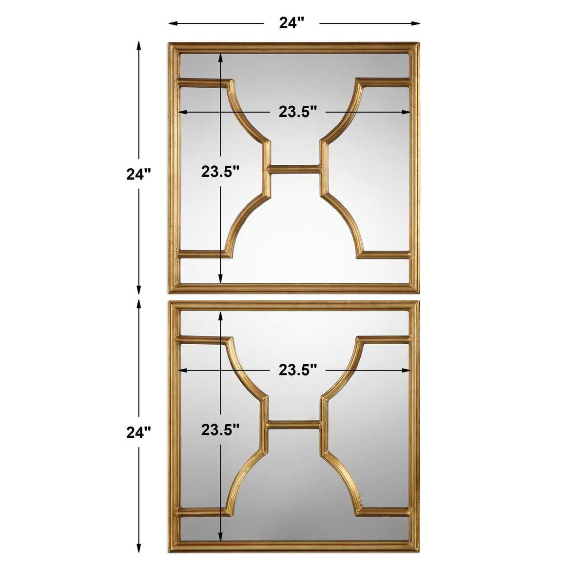 Misa Square Mirrors, S/2 – Mirrors by Uttermost | Sutter & Vale