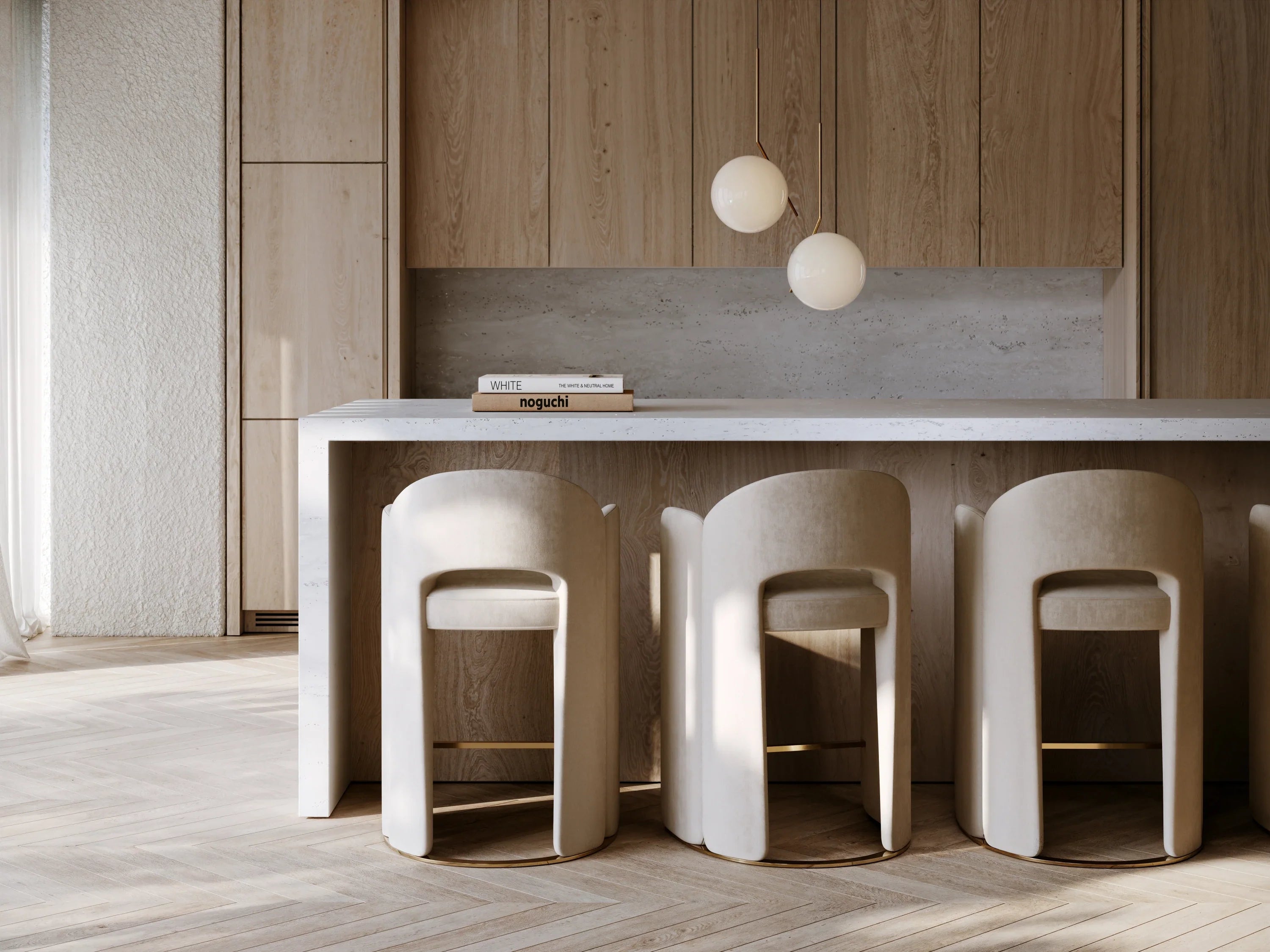 Overlap Counter Stool Ivory – Bar & Counter Stools by Caracole | Sutter & Vale