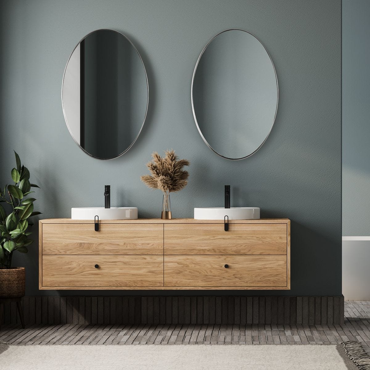 Pursley Oval Mirror, Nickel – Mirrors by Uttermost | Sutter & Vale