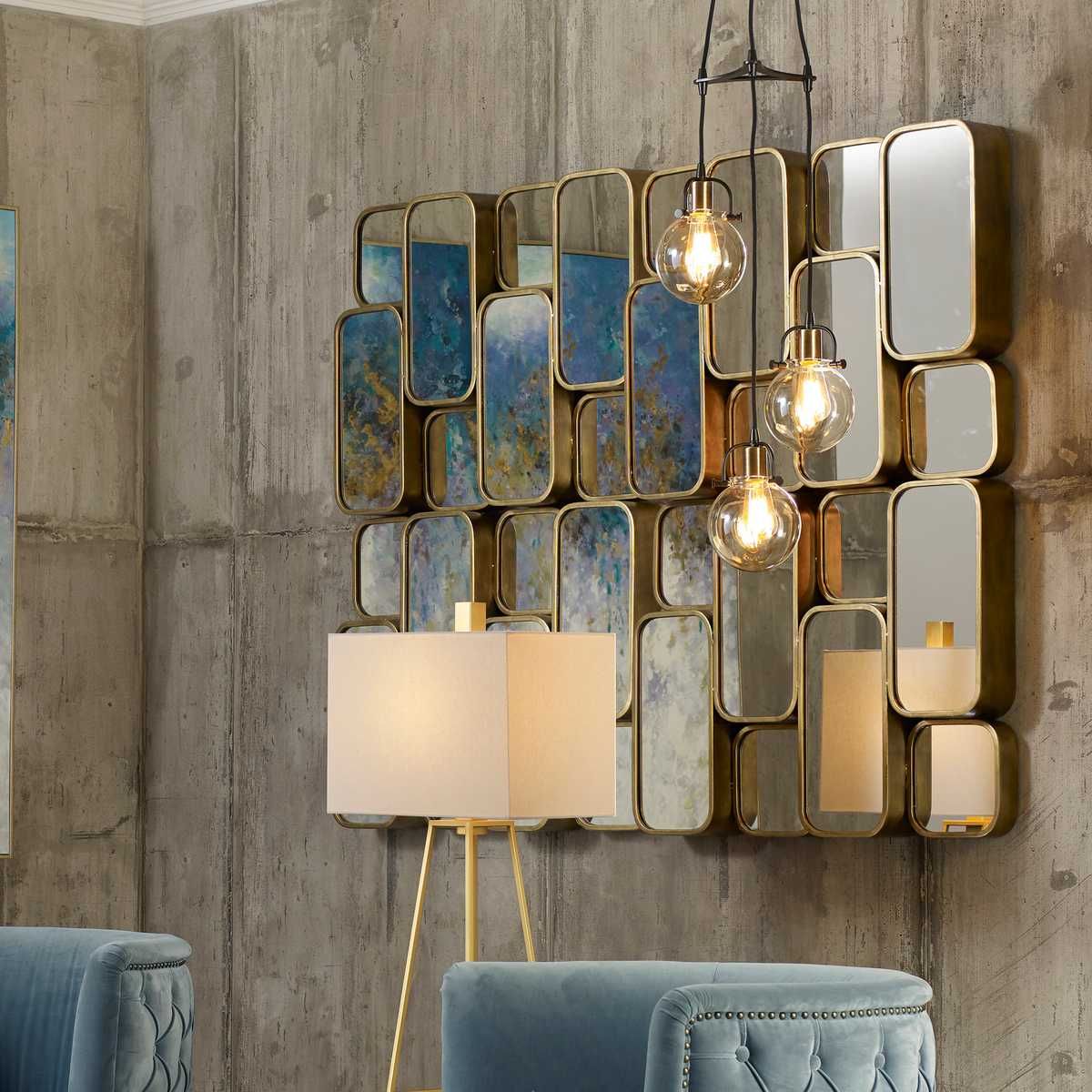 Canute Mirror, Gold – Mirrors by Uttermost | Sutter & Vale
