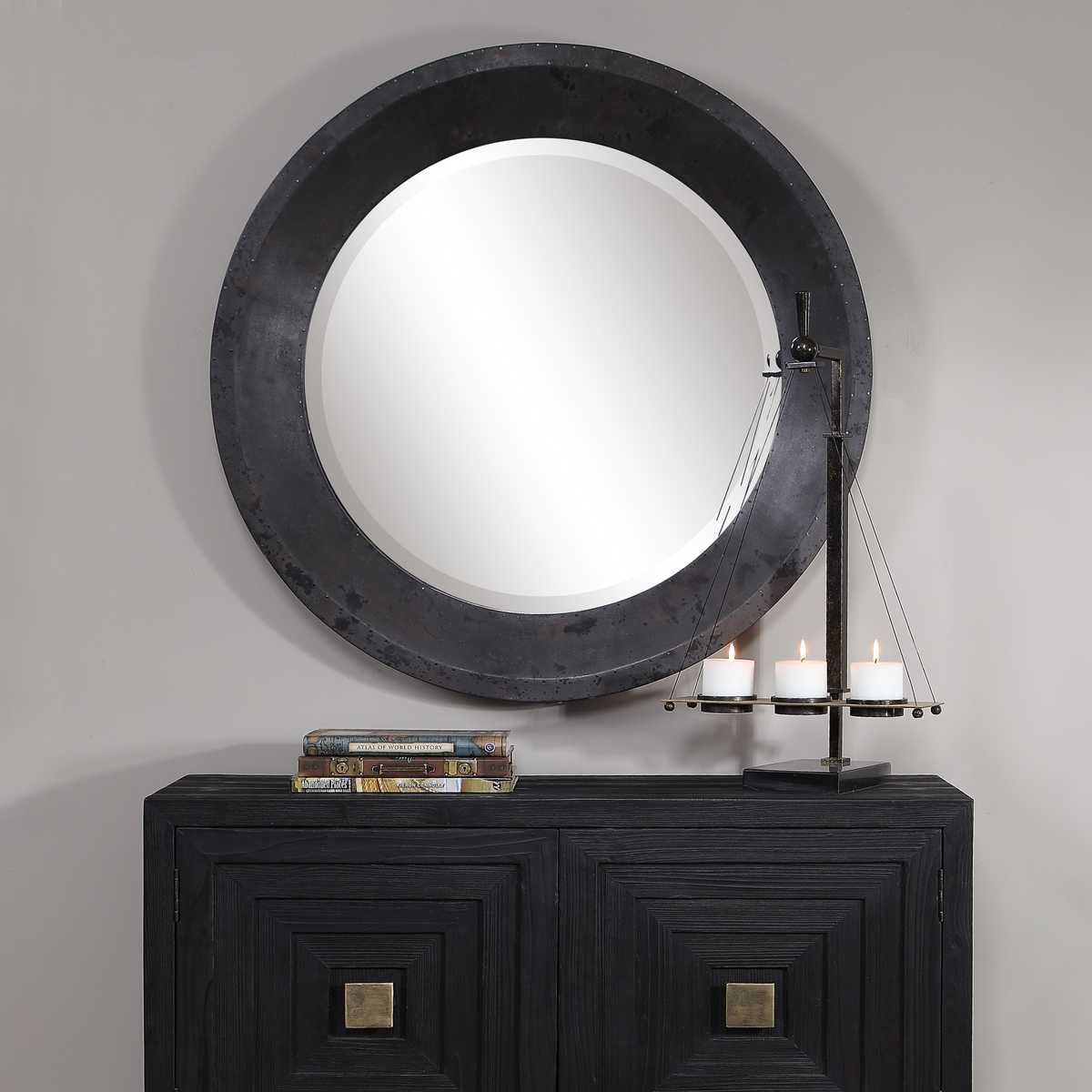 Frazier Round Mirror – Mirrors by Uttermost | Sutter & Vale