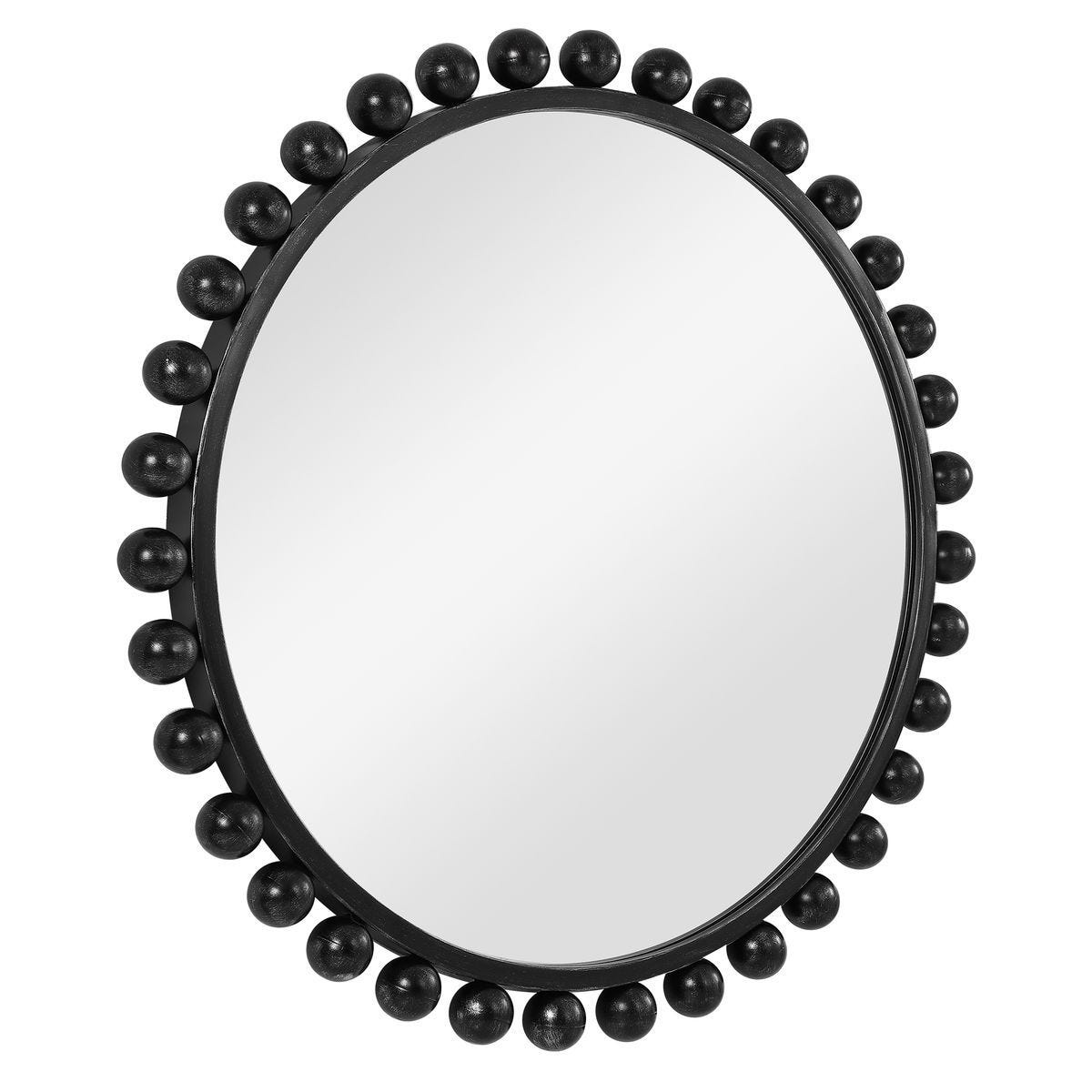 Cyra Round Mirror, Black – Mirrors by Uttermost | Sutter & Vale