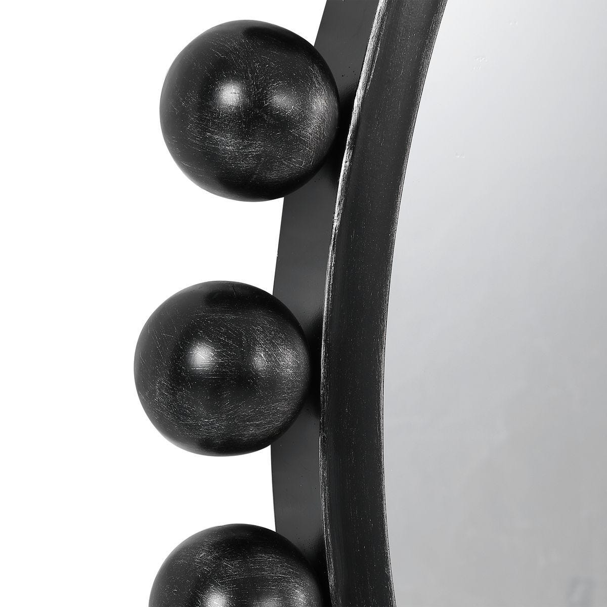 Cyra Round Mirror, Black – Mirrors by Uttermost | Sutter & Vale