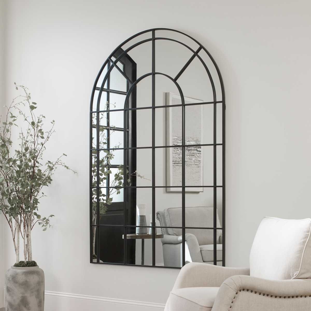 Grantola Arch Mirror, Black – Mirrors by Uttermost | Sutter & Vale