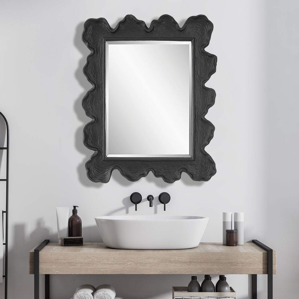 Sea Coral Mirror, Black – Mirrors by Uttermost | Sutter & Vale