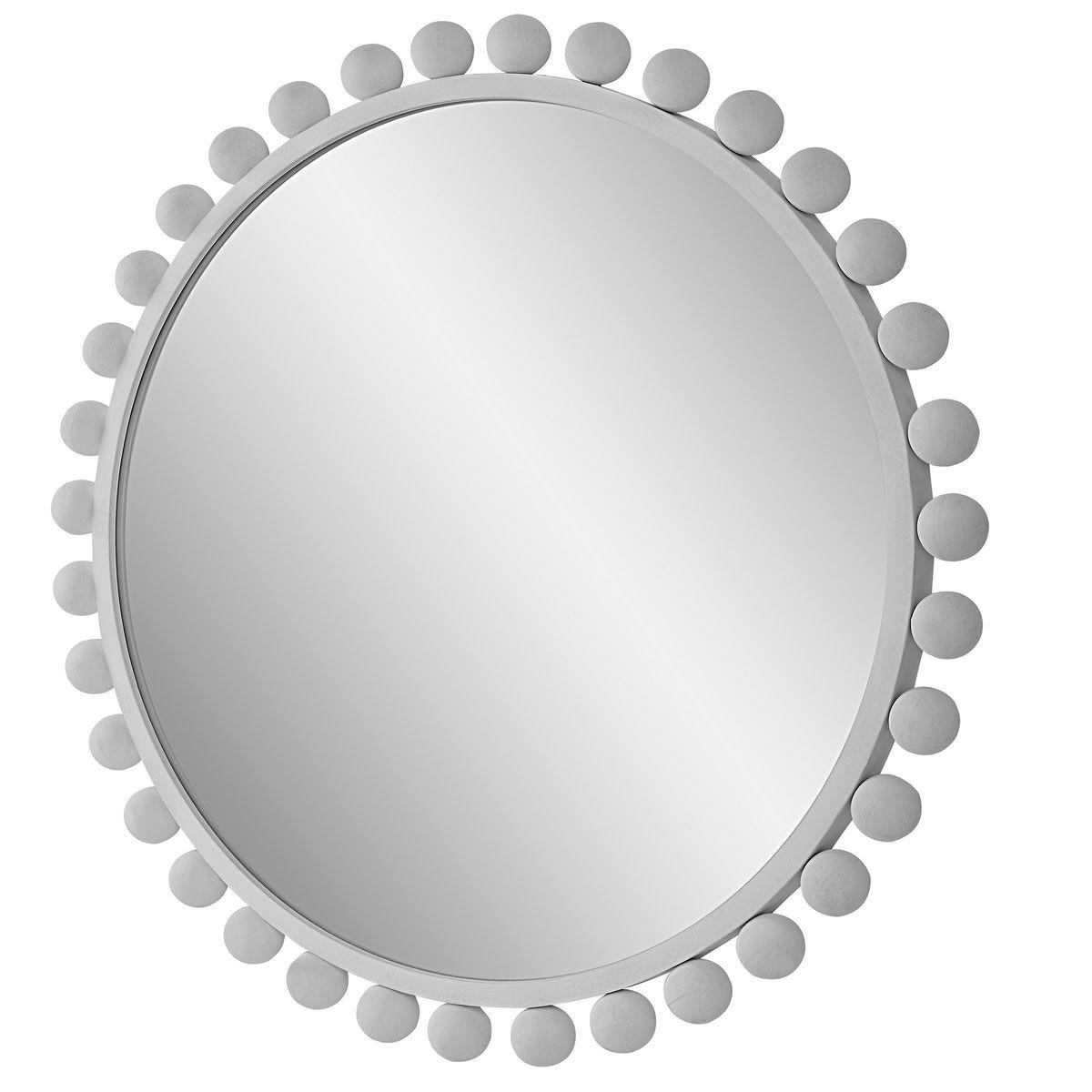 Cyra Round Mirror, White – Mirrors by Uttermost | Sutter & Vale