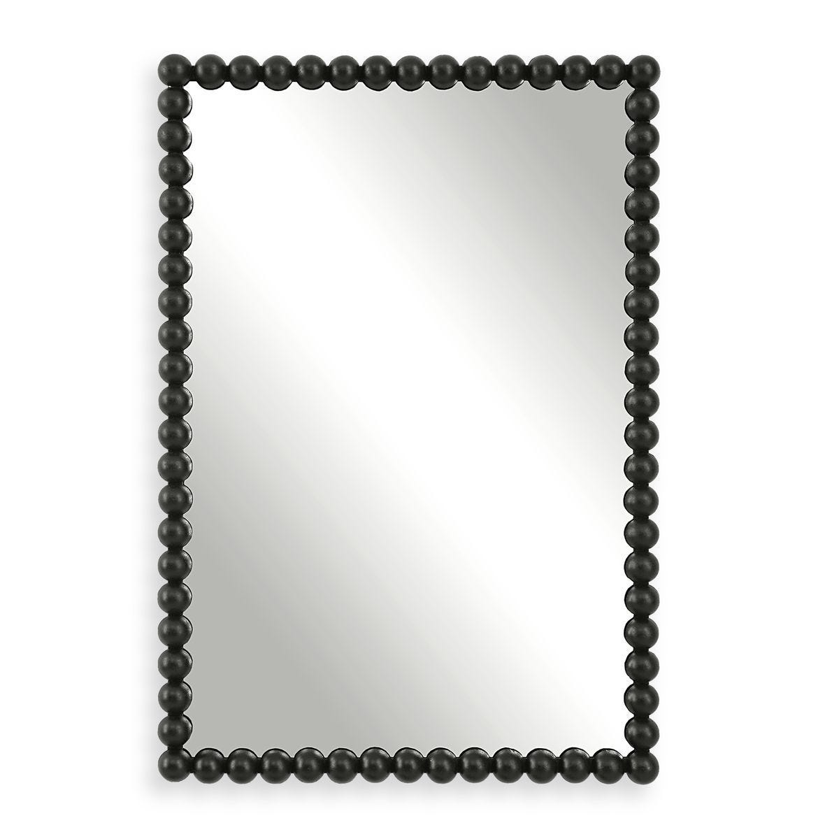 Serna Vanity Mirror, Black – Mirrors by Uttermost | Sutter & Vale
