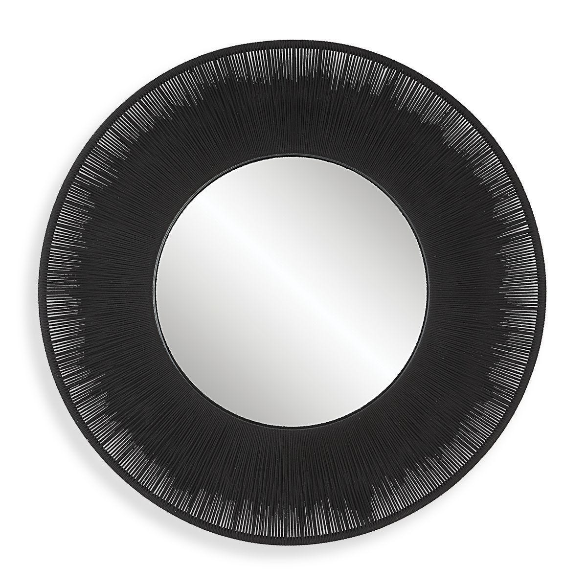Sailor's Knot Round Mirror, Black – Mirrors by Uttermost | Sutter & Vale