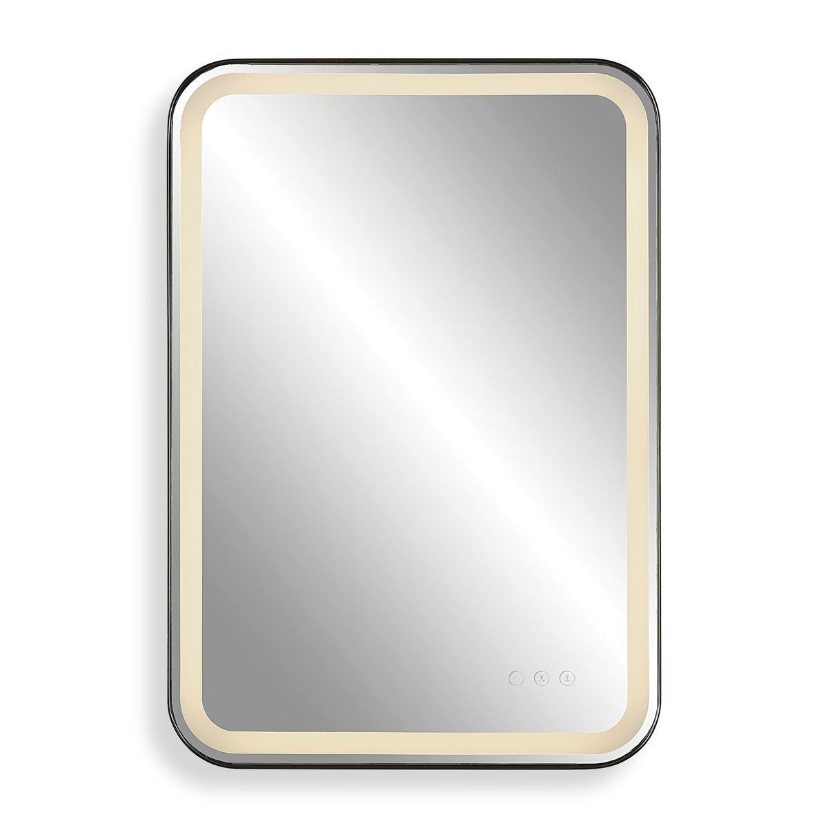 Crofton Lighted Vanity Mirror, Black – Mirrors by Uttermost | Sutter & Vale