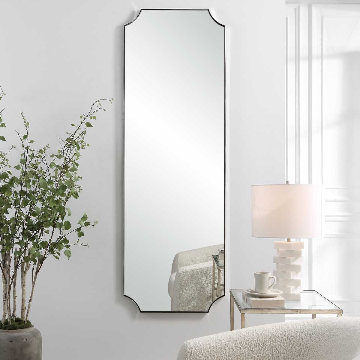 Lennox Tall Mirror, Nickel – Mirrors by Uttermost | Sutter & Vale