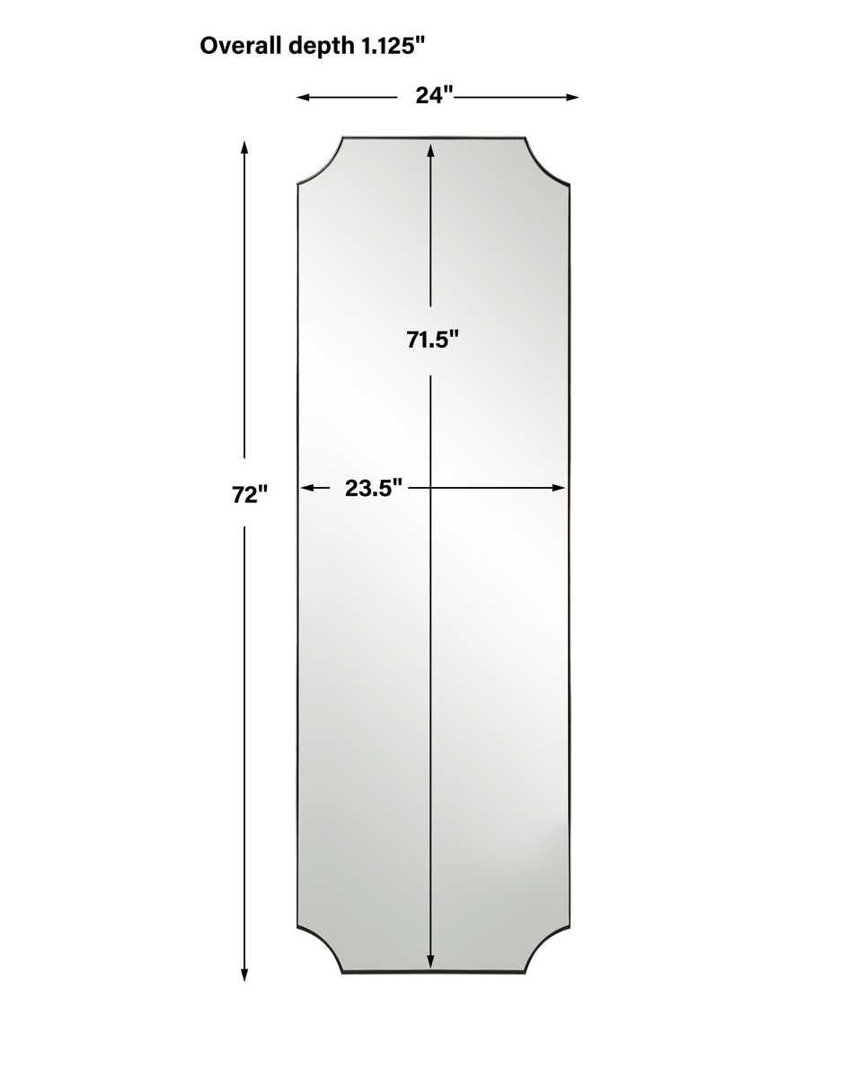 Lennox Tall Mirror, Nickel – Mirrors by Uttermost | Sutter & Vale