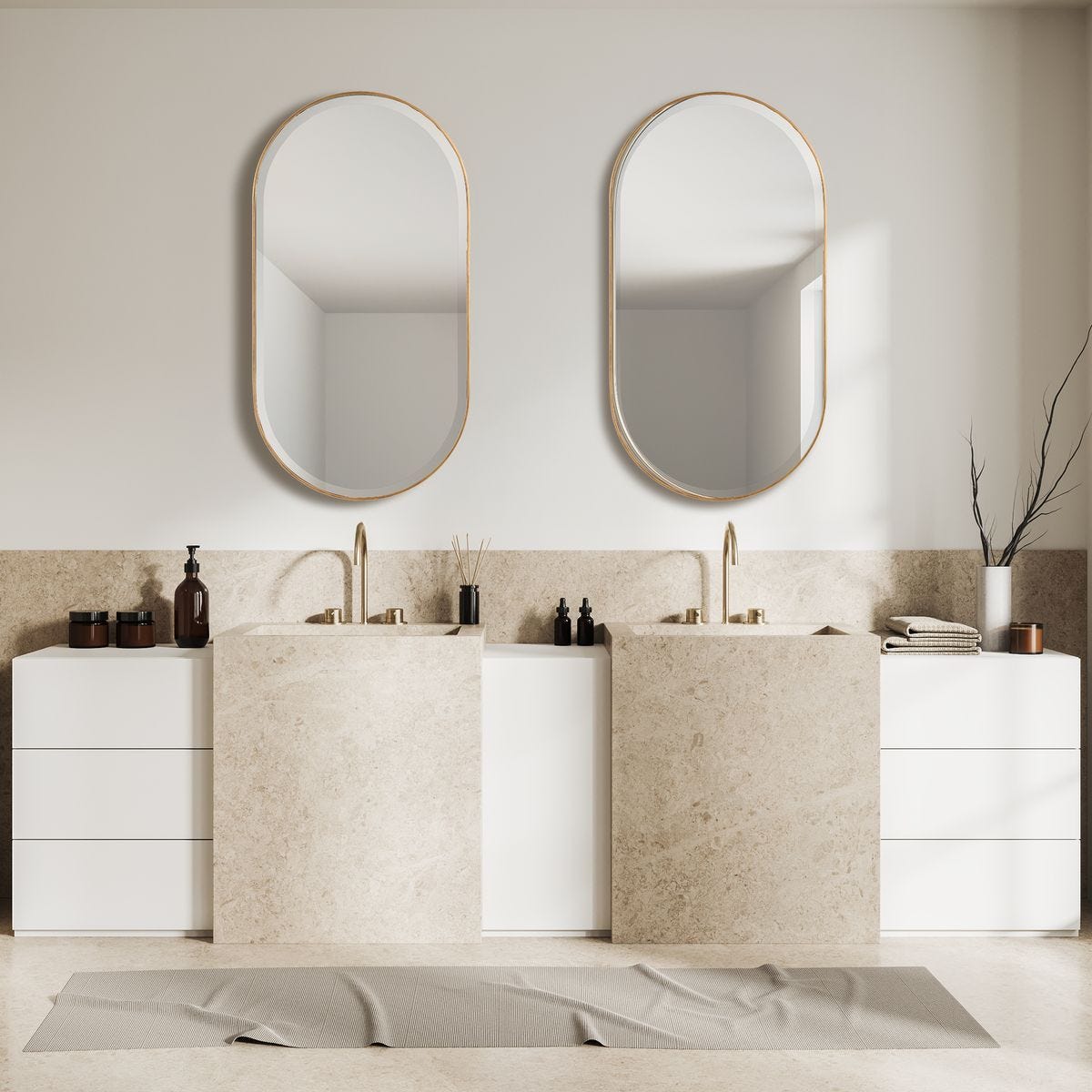 Lago Oval Mirror, Gold – Mirrors by Uttermost | Sutter & Vale