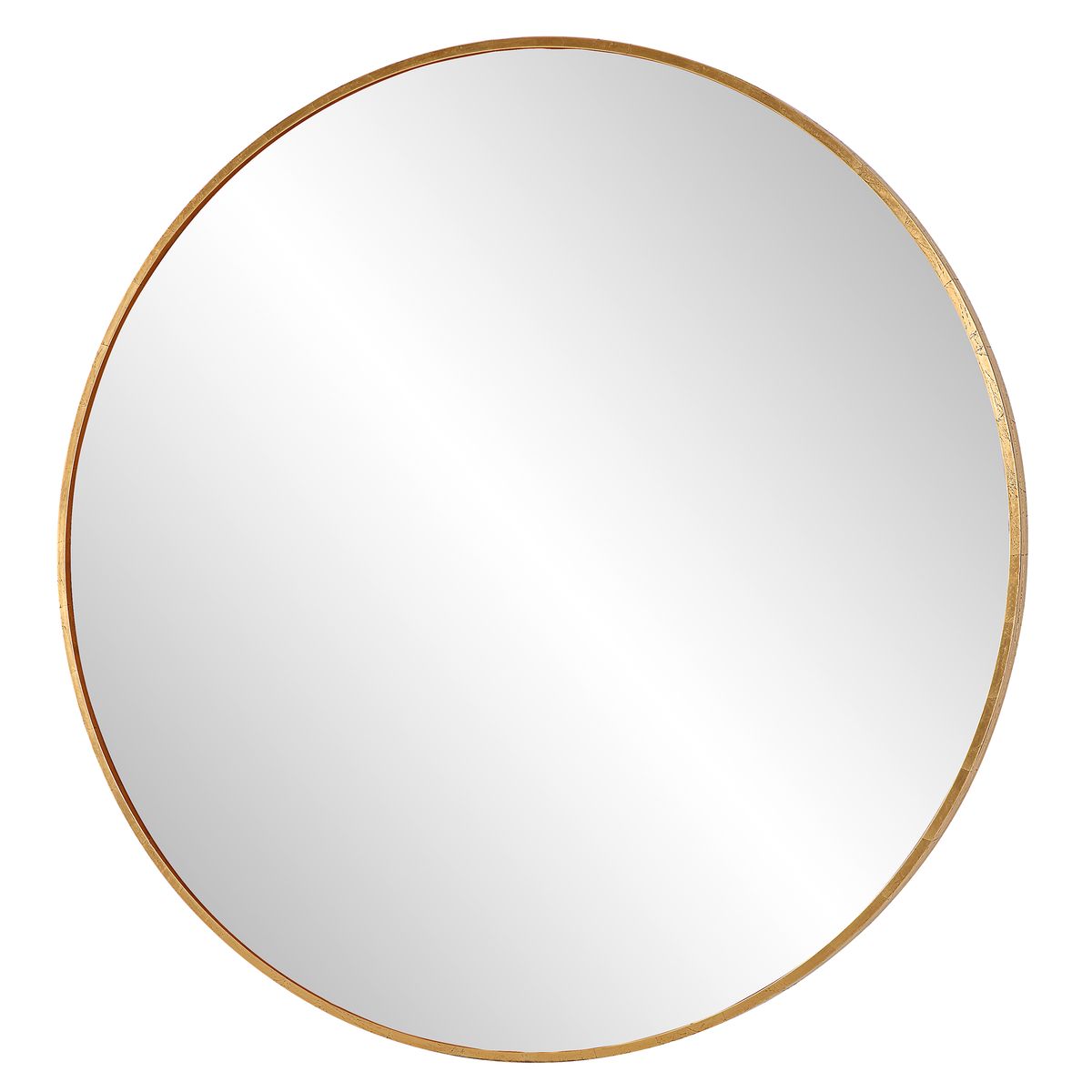 Junius Large Round Mirror, Gold