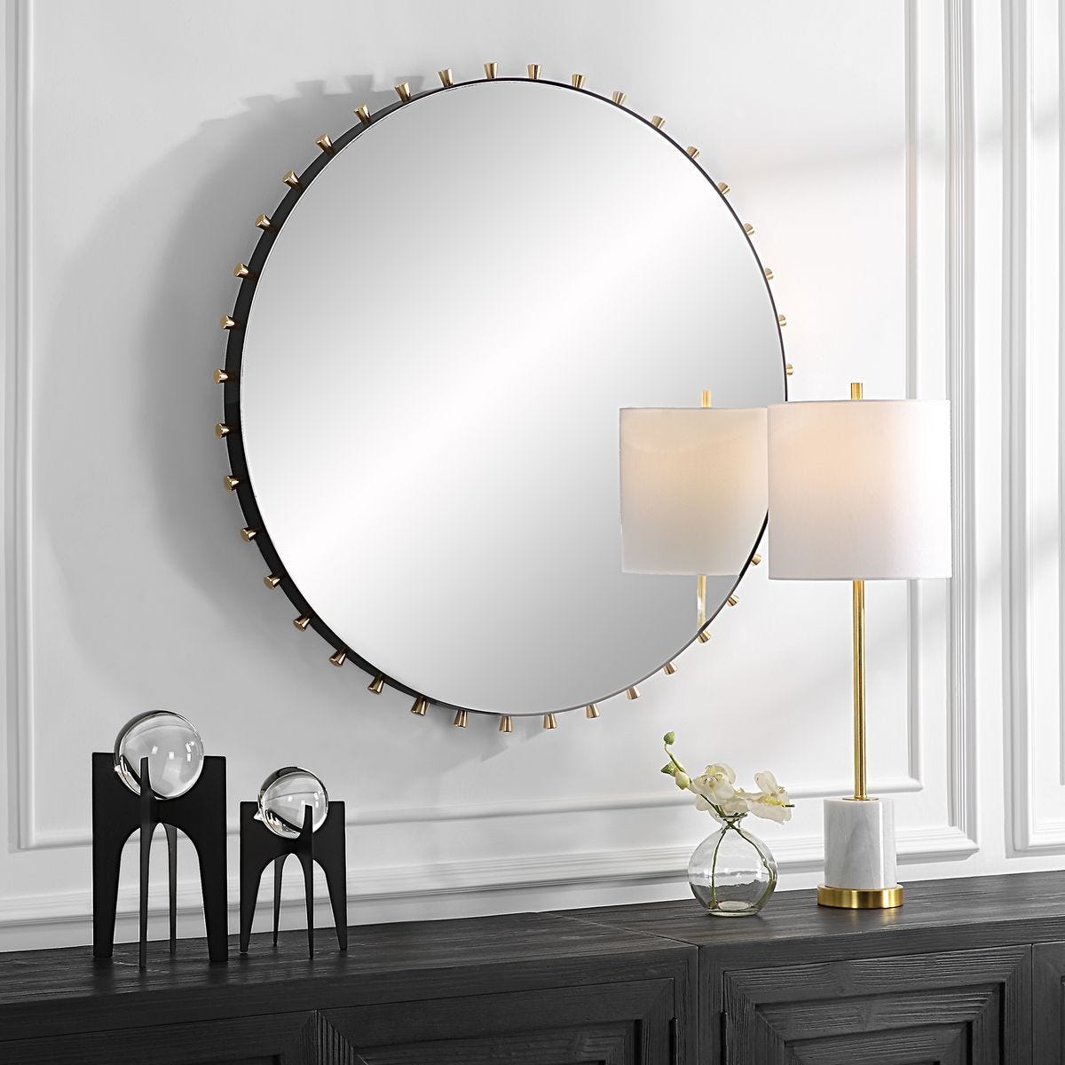 Cosmopolitan Round Mirror – Mirrors by Uttermost | Sutter & Vale