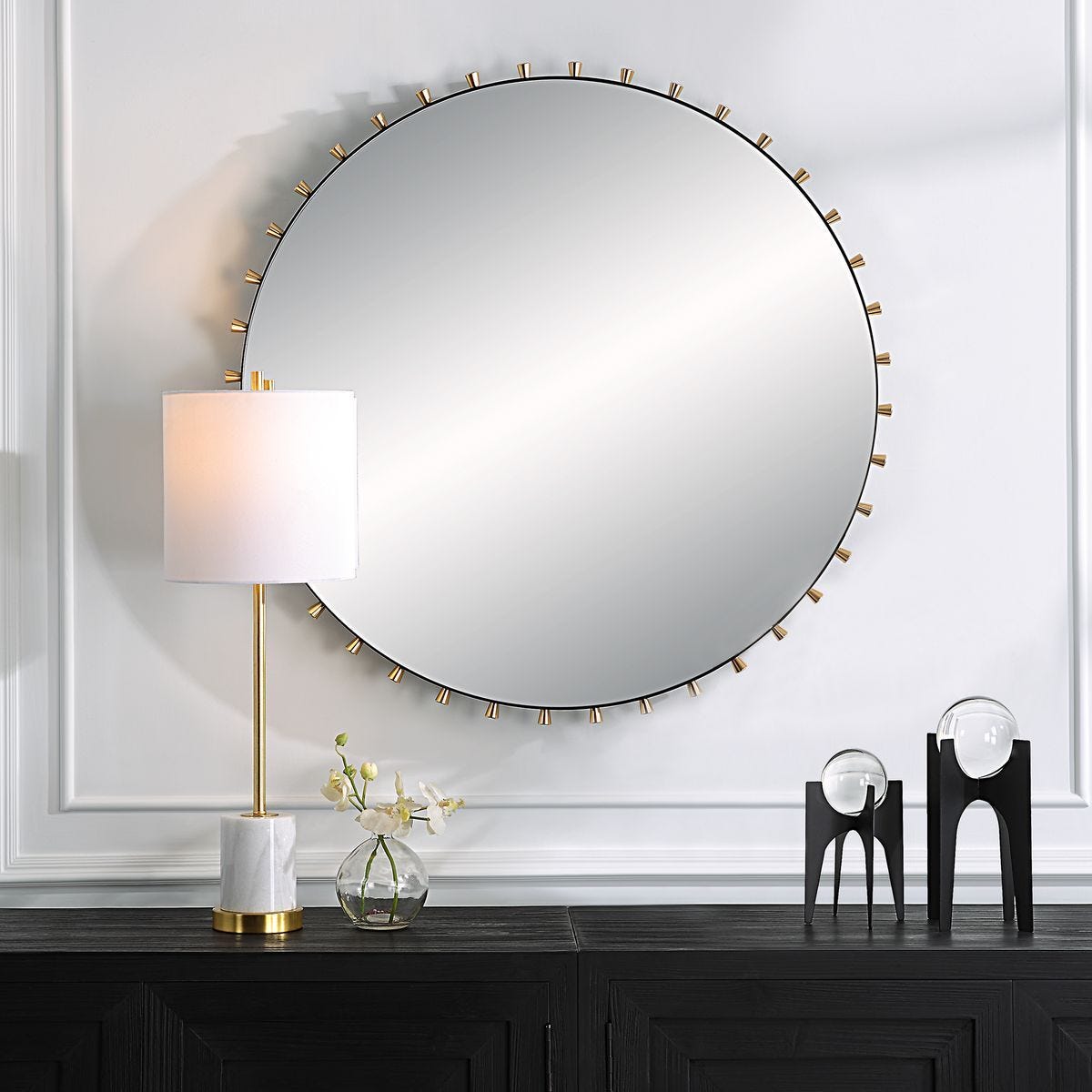 Cosmopolitan Round Mirror – Mirrors by Uttermost | Sutter & Vale