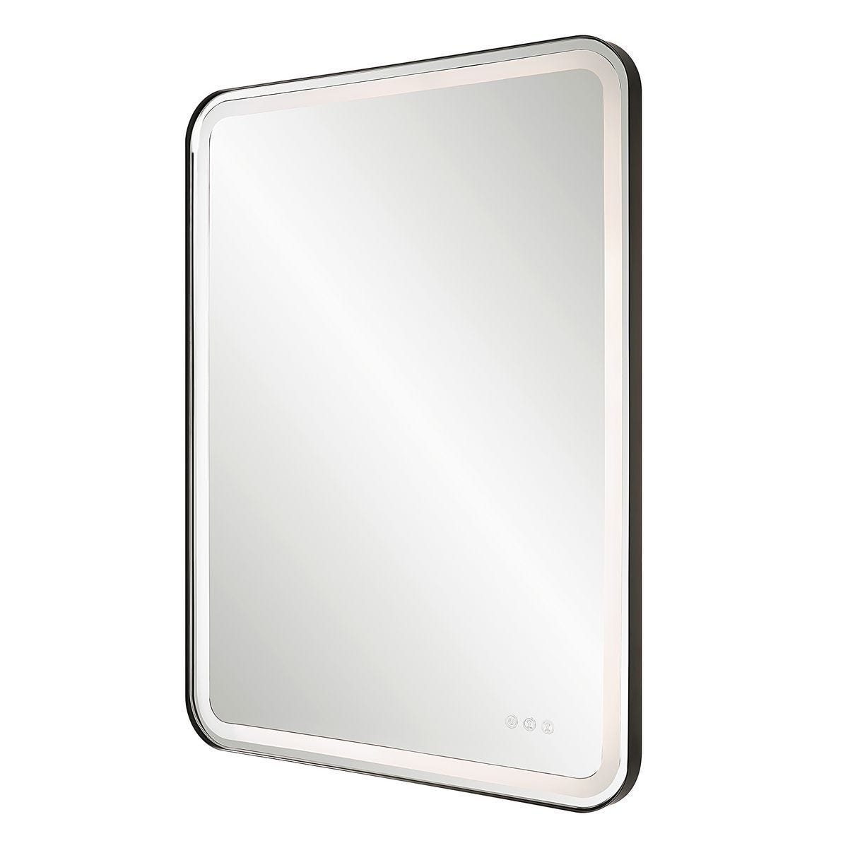 Crofton Lighted Large Mirror, Black – Mirrors by Uttermost | Sutter & Vale