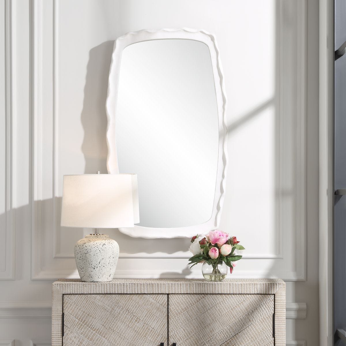 Marbella Mirror, White – Mirrors by Uttermost | Sutter & Vale