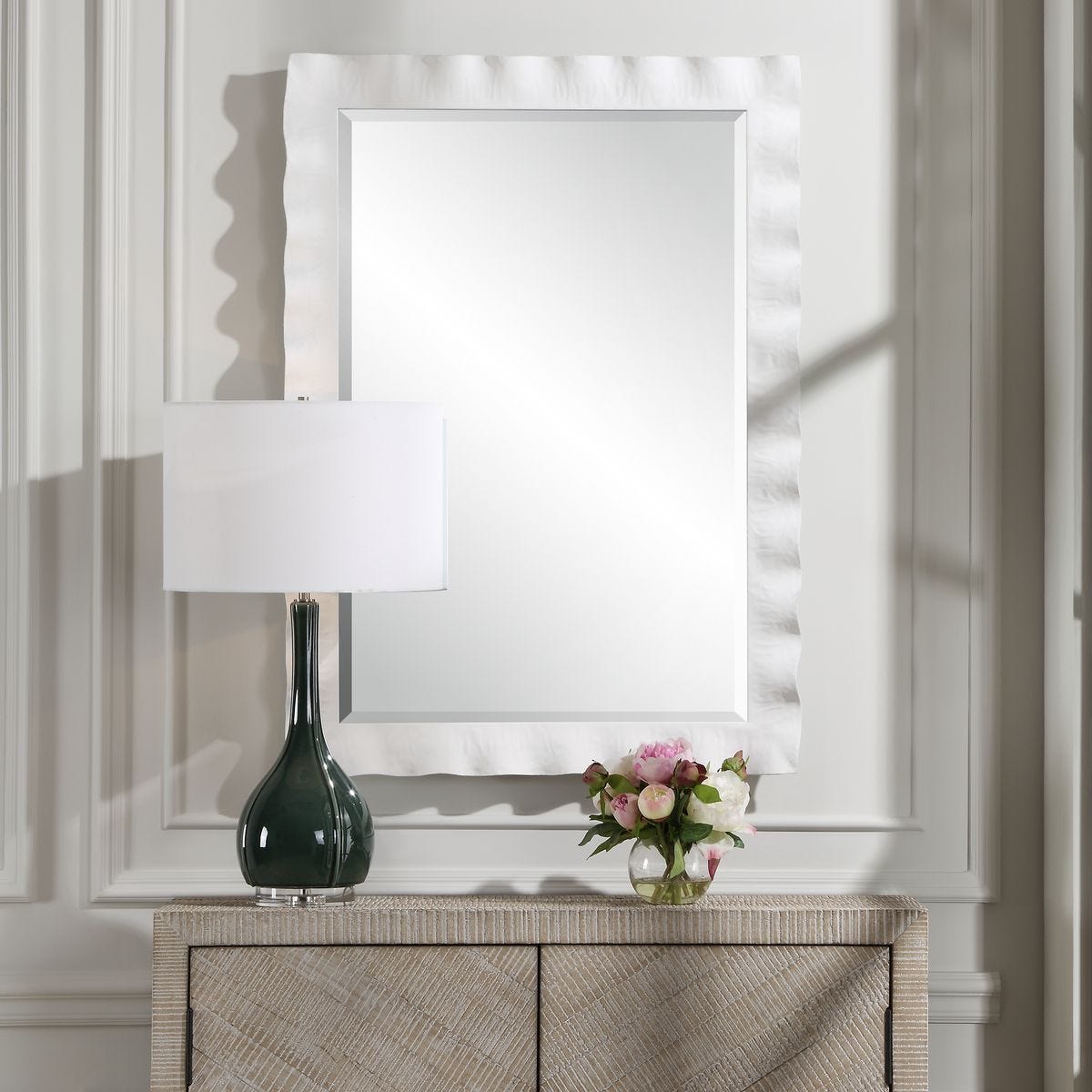 Haya Mirror, White – Mirrors by Uttermost | Sutter & Vale