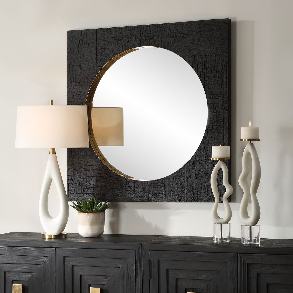 Ember Square Mirror – Mirrors by Uttermost | Sutter & Vale