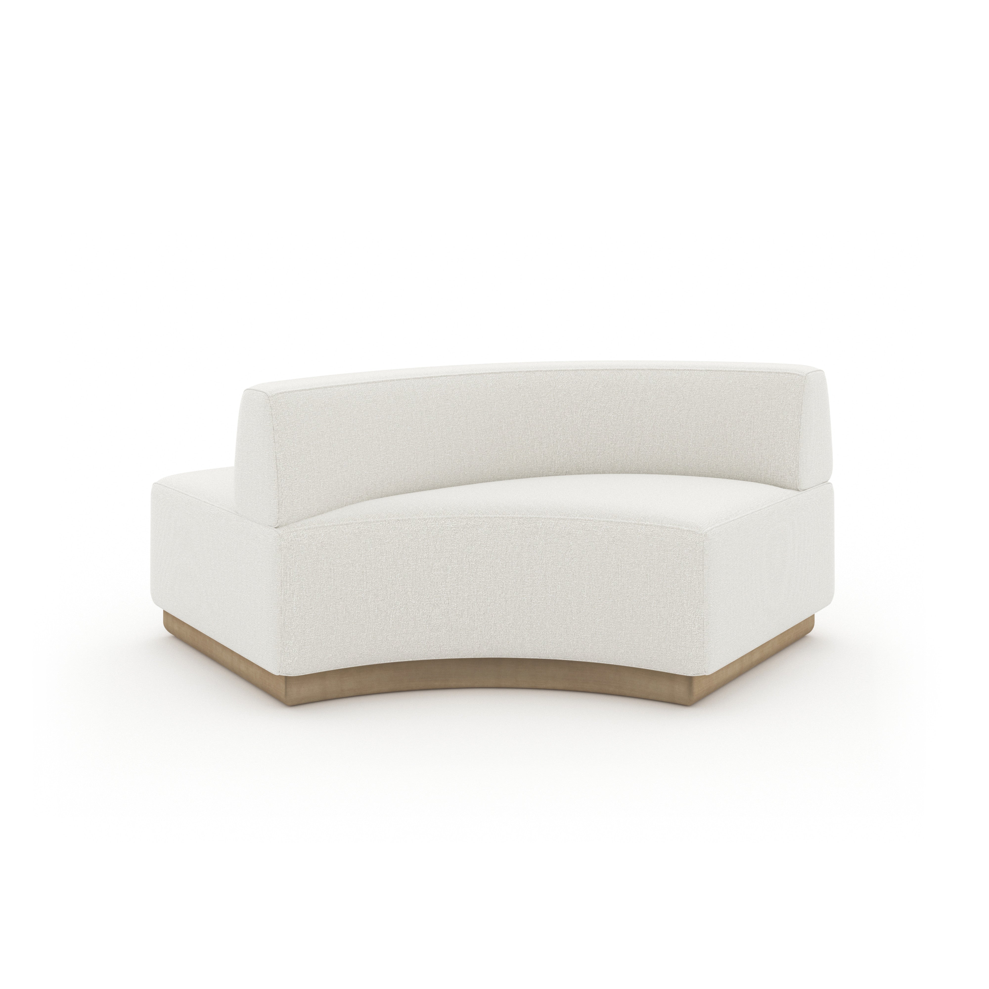 Crescent Armless Loveseat