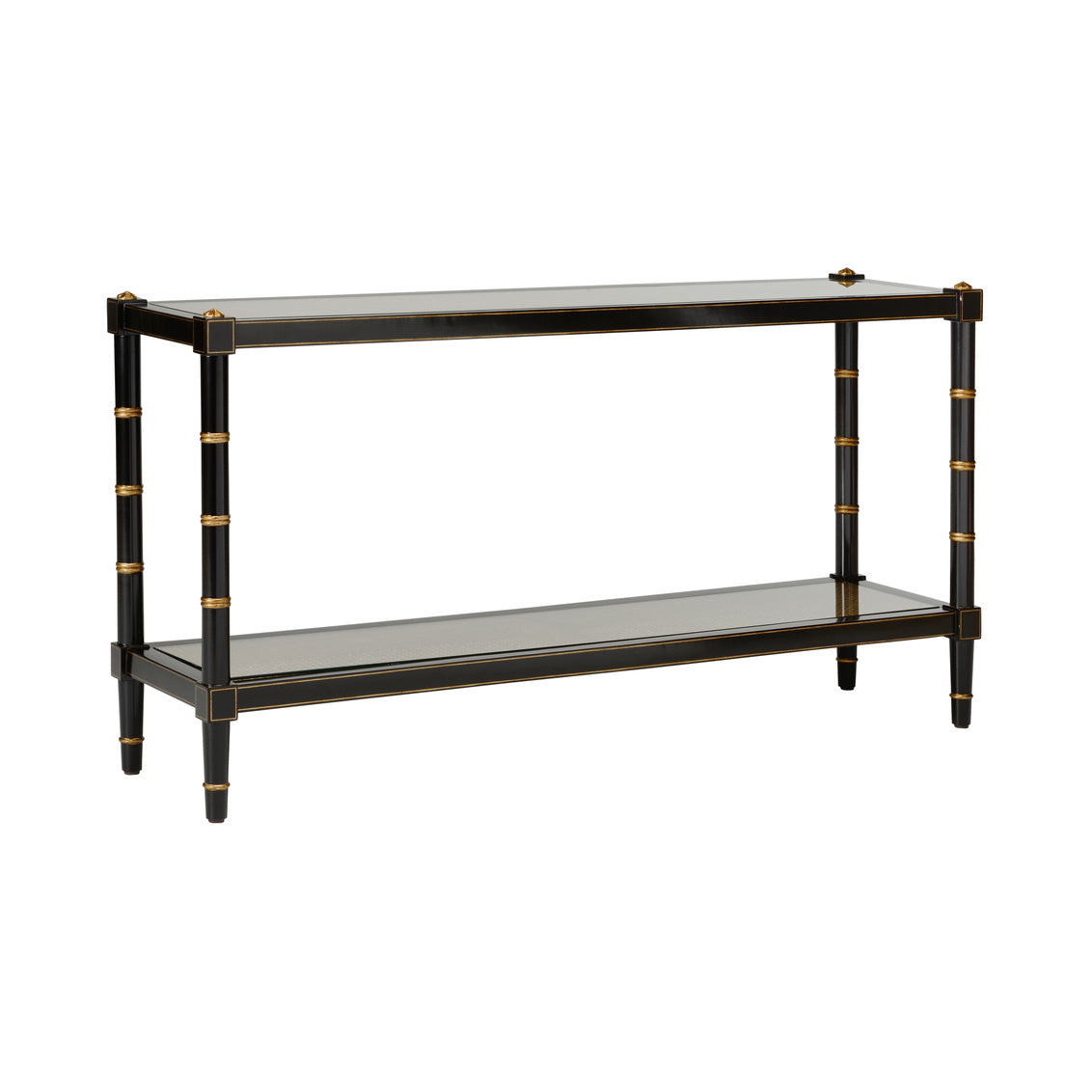 Conner Cane Console - Black in 33 / Wood - Chelsea House